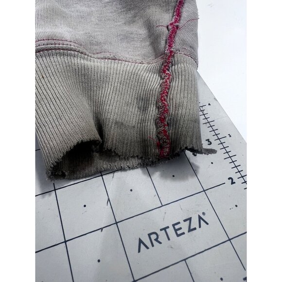 Vintage IM Sports Beige Hoodie Red Waffle Lining Men's L Chore Jacket Barn Find - Picture 11 of 12